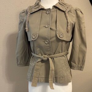 Loft Utility/Anorak Inspired Khaki Jacket, Size XSP